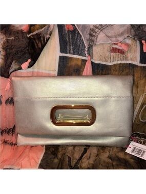 Wegman’s Holiday Pearl Bag Envelope Fold Over Clutch